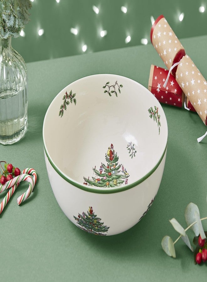Spode Portmeirion Spode Christmas Tree Serving Bowl, 9-Inch Holiday Dish for Pasta, Salad, Fruit & Side Dishes, Earthenware Tableware, Perfect for Entertaining & Holiday Decor, Dishwasher Safe - Image 2