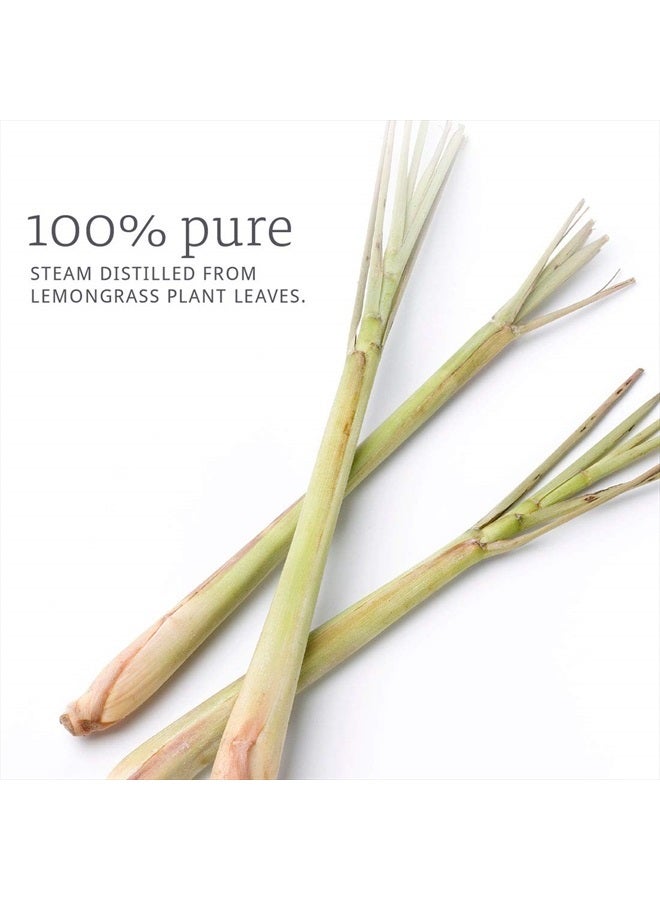 Now Foods NOW Essential Oils, Lemongrass Oil, Uplifting Aromatherapy Scent, Steam Distilled, 100% Pure, Vegan, Child Resistant Cap, 1-Ounce  - Image 3