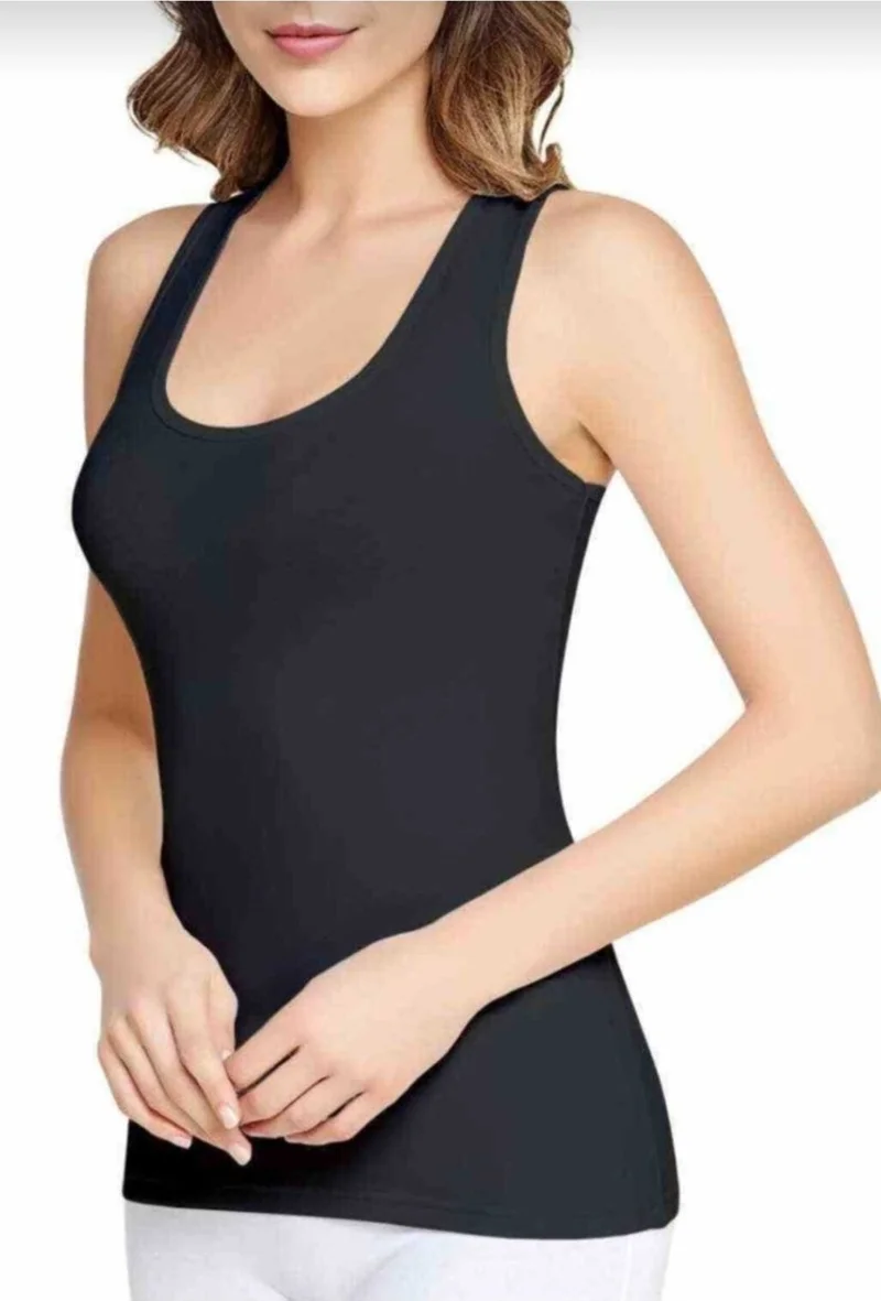 توتكو 0174 Women's Elastane Wide Strap 3 Piece Undershirt