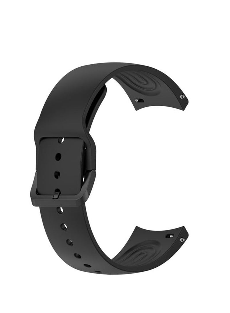 Strap For Xiaomis Watch S1 Pro/S1 Active Watch Band Bracelet For Watch S1/Color 2 For Huaweis Watch GT 3 2 46mm Silicone Correa (Black) - Image 2