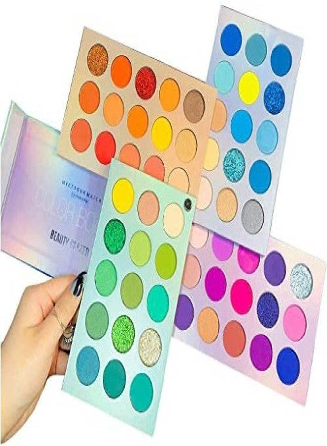 SKINPLUS Eyeshadow Palette 60 Colors Mattes And Shimmers High Pigmented Color Board Palette Long Lasting Makeup Palette Blendable Professional Eye Shadow Make Up Eye Cosmetic 80 g (Multi) - Image 1