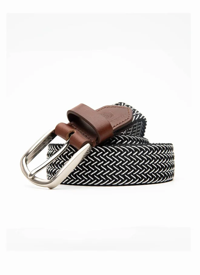 Bacca Bucci  Men's Braided Canvas Stretch Belt with Tang Closure for Men | Best Price UAE