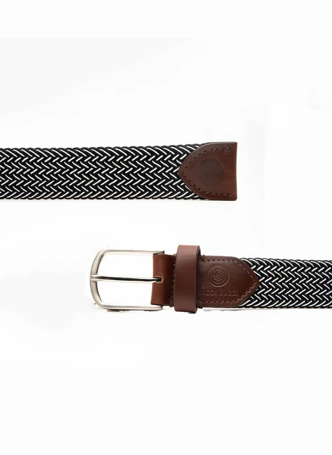 Bacca Bucci  Men's Braided Canvas Stretch Belt with Tang Closure for Men | Best Price UAE