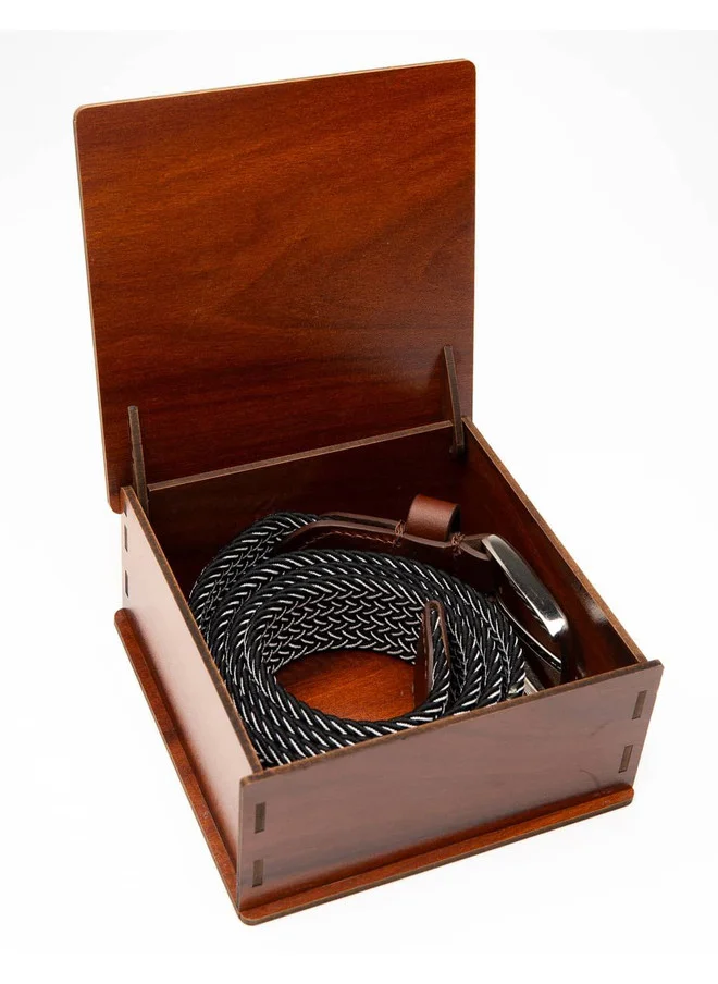 Bacca Bucci  Men's Braided Canvas Stretch Belt with Tang Closure for Men | Best Price UAE