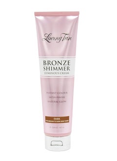 Loving Tan Loving Tan Bronze Shimmer Luminous Cream, Dark - Streak Free, Natural Looking, Instant Sunless Tanner - 6+ Self Tanning Applications per Tube, Cruelty Free - 4 FL Oz  - Image 1