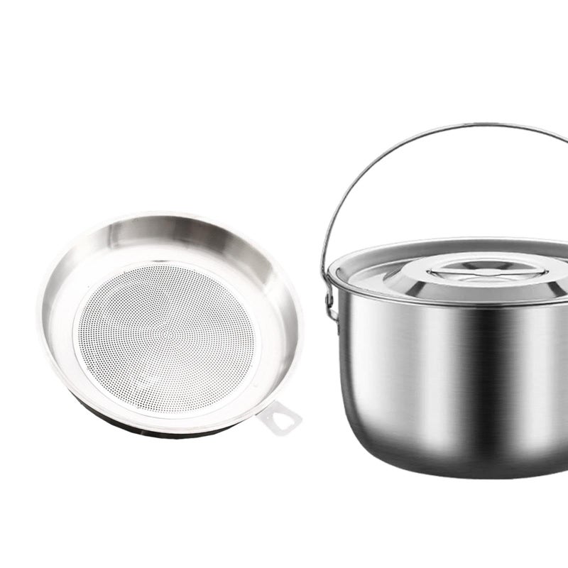 Nonstick Multipurpose Oil Storage Container Pot With Lid And Strainer Easy To Clean 2 5L - Image 3