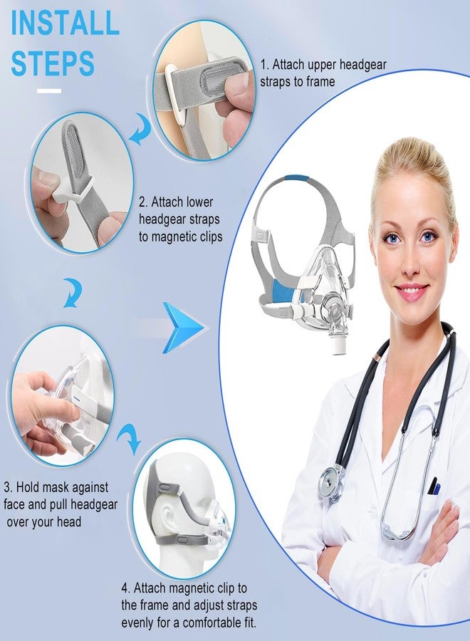 KeCool F20 Headgear for AirFit F20 / AirTouch F20 Cpap Headgear Strap, Unisex Soft Comfortable Cpap Mask Strap, Cpap Supplies Durable Replacement Headgear Head Strap - Small & Medium Face (HEADGEAR ONLY) - Image 5