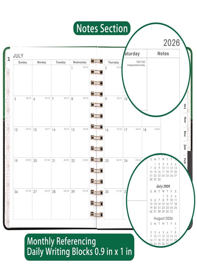 ليموم مخطط 2026-2027 - مخطط أسبوعي وشهري 2026-2027، مخططات تقويم بإغلاق مطاطي، جيب داخلي، 6.1 بوصة × 8.3 بوصة، من يوليو 2026 إلى يونيو 2027 - Image 5