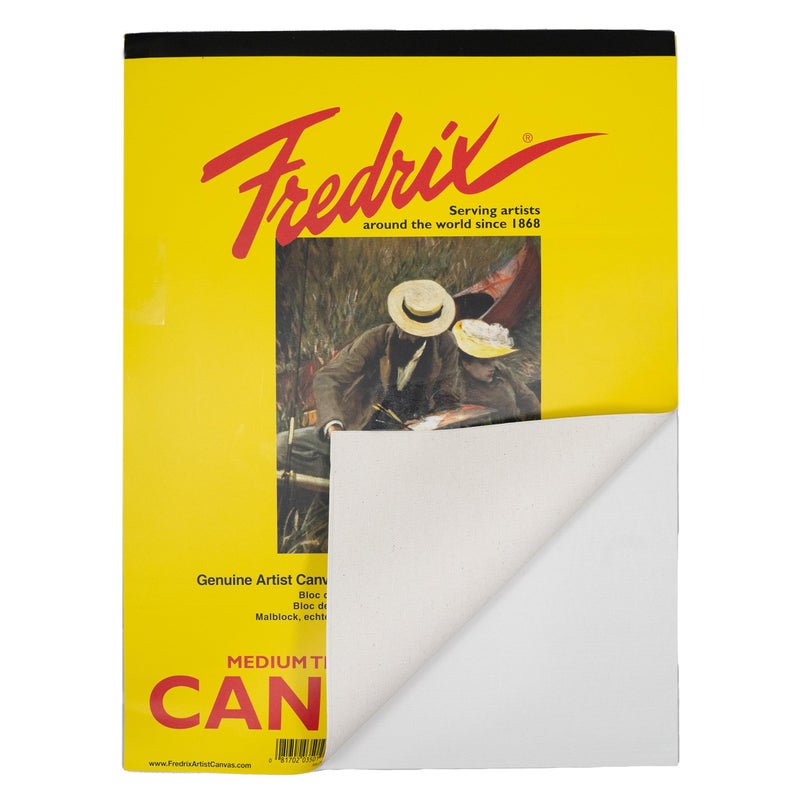 Fredrix Creative Series Pad, 12" x 16", White Canvas - Image 3