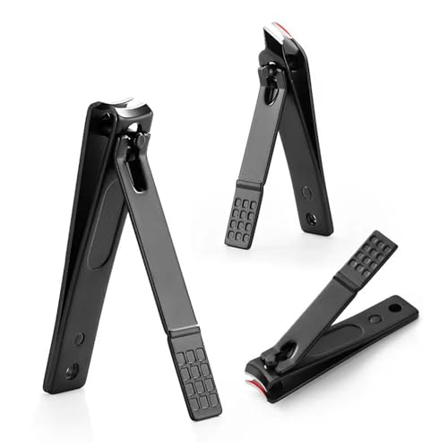 FORCE 24 Force24 - Nail Clippers Set, Ultra Sharp Sturdy Fingernail Toenail Clipper Nail Cutters set for men women adult nail cutter set for Thick Toenails & Nails (BLACK Set of 3 without Box) - Image 4