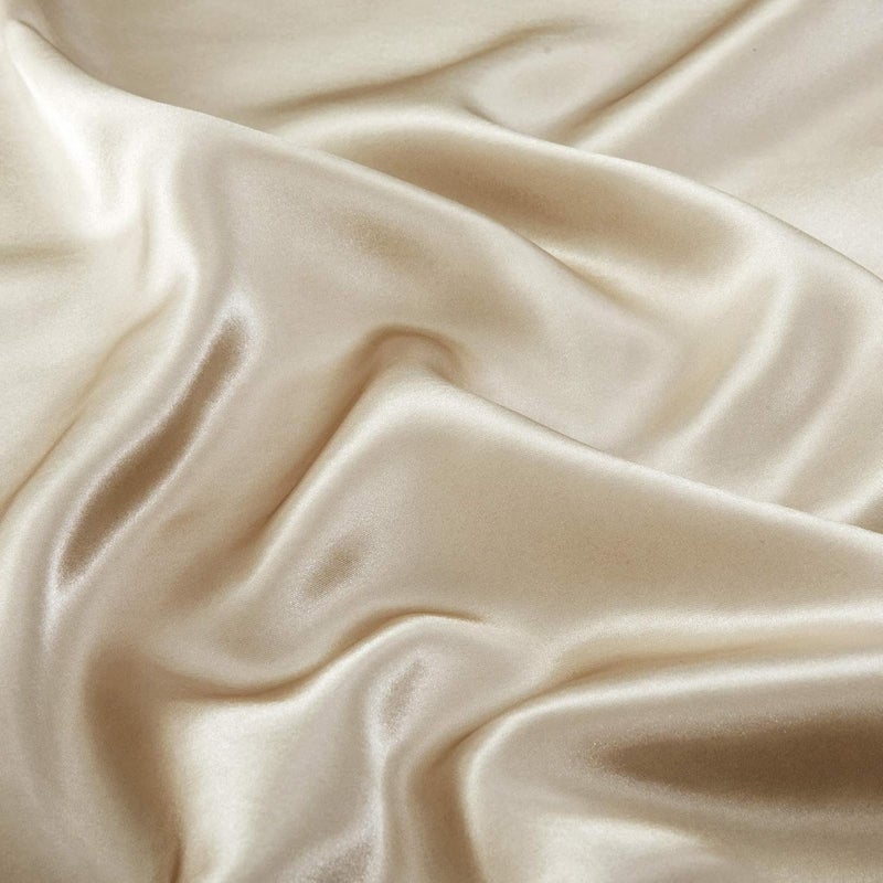 P Pothuiny Satin Sheets Full (6 Pieces, Taupe) - Luxury Silky Satin Bed Sheets Full Bedding Set, Extra Soft Satin Sheet Set, 1 Satin Fitted Sheet + 1 Flat Sheet + 4 Pillow Cases - Image 5