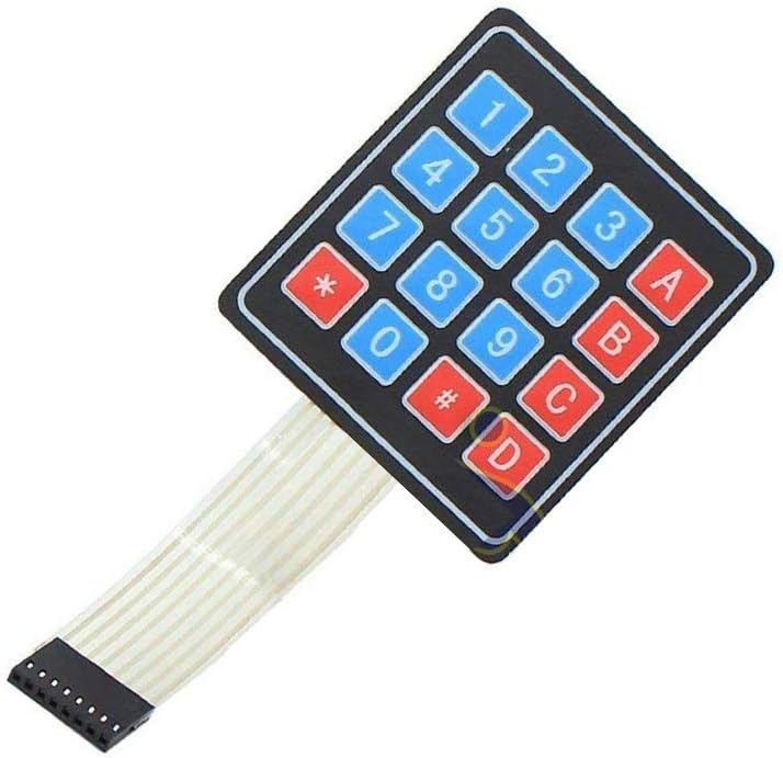 DEVMO 2PCS 4 x 4 Matrix Array 16 Key Membrane Switch Keypad Keyboard Compatible with Ar-duino/AVR/PIC - Image 2