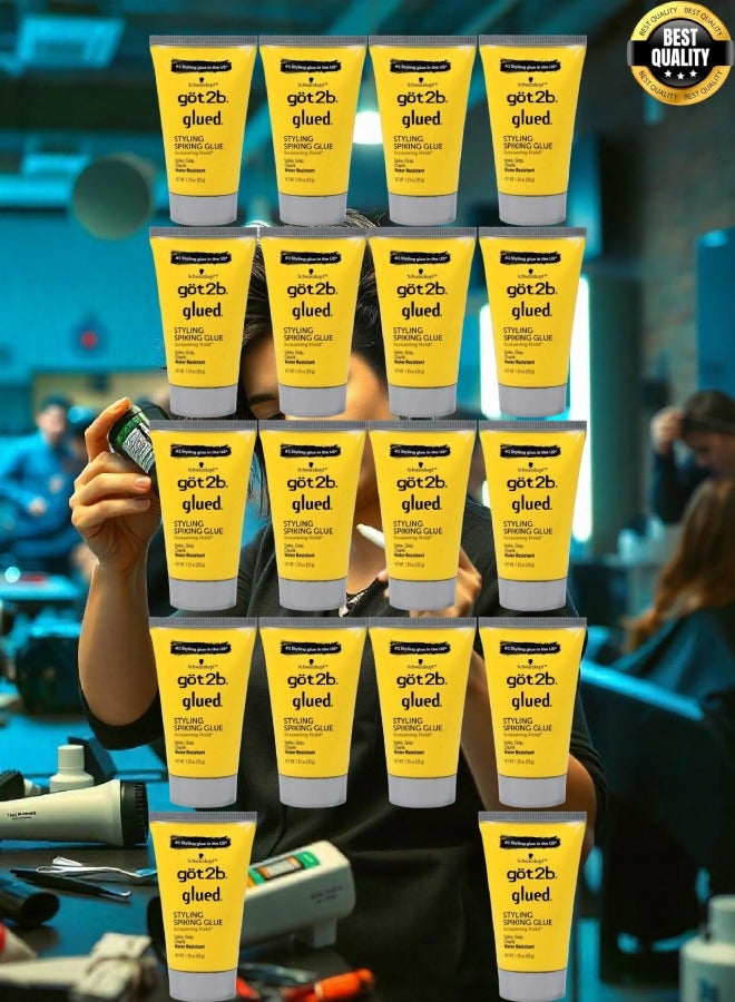 جوت تو بي 18 قطع صمغ جوت 2 بي المقاوم للماء لتصفيف الشعر وعمل قصة السبايكي للجنسين 35 جرام - Image 1