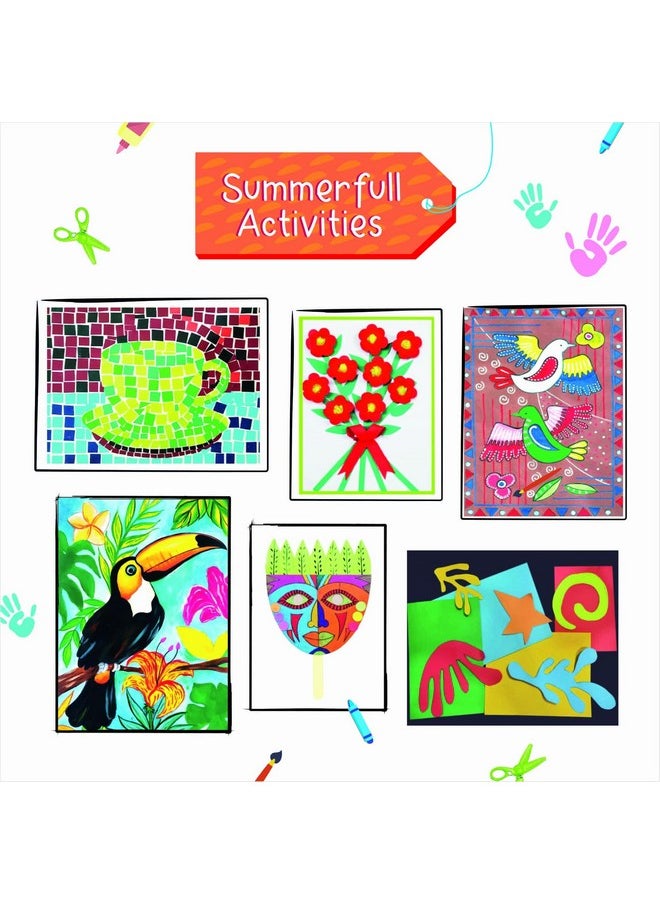 Lighthouse LIGHTHOUSE Holiday Art and Craft Kit for Kids, DIY Craft, Activity Kit for Boys and Girls | 10 Activities Kit for 7 to 10 Years Kids, Learn and Play Creativity Kit | Best Gift for Kids, Contains Paint Brush, Glue, Colors & More | Series-1  - Image 4