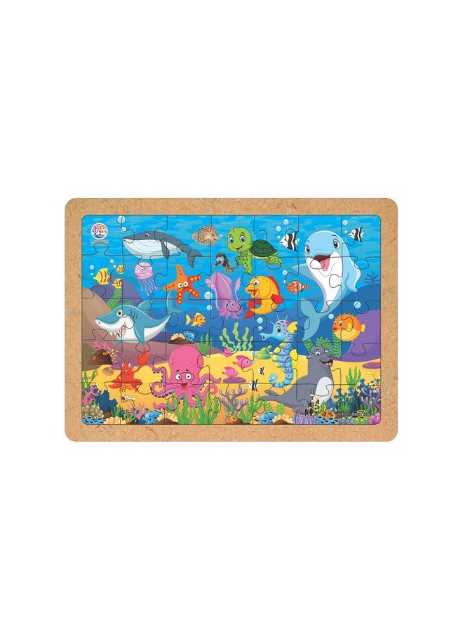 RATNA'S Ratnas Wooden Floor Puzzle Ocean 35 Pieces Jigsaw Puzzle Size 29.5 cm x 21.5 cm for Kids 3+ Years - Image 3