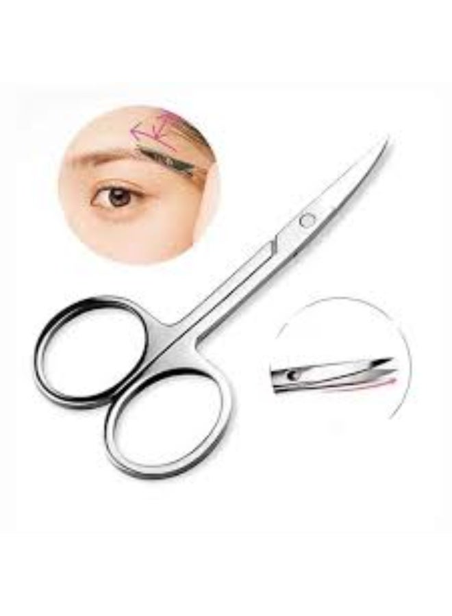 maya accessories Stainless Steel Scissors with Sharp Curved Blades for Eyebrows, Facial Hair, False Eyelashes.1PC - Image 3