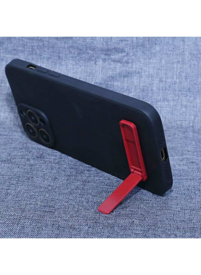 Mobile Phone Stand Neutral Ultra-thin Mini Multi-function Card Type Clip Strip Stand Flip Silk Slide Stand-Color:Red Type A - Image 4