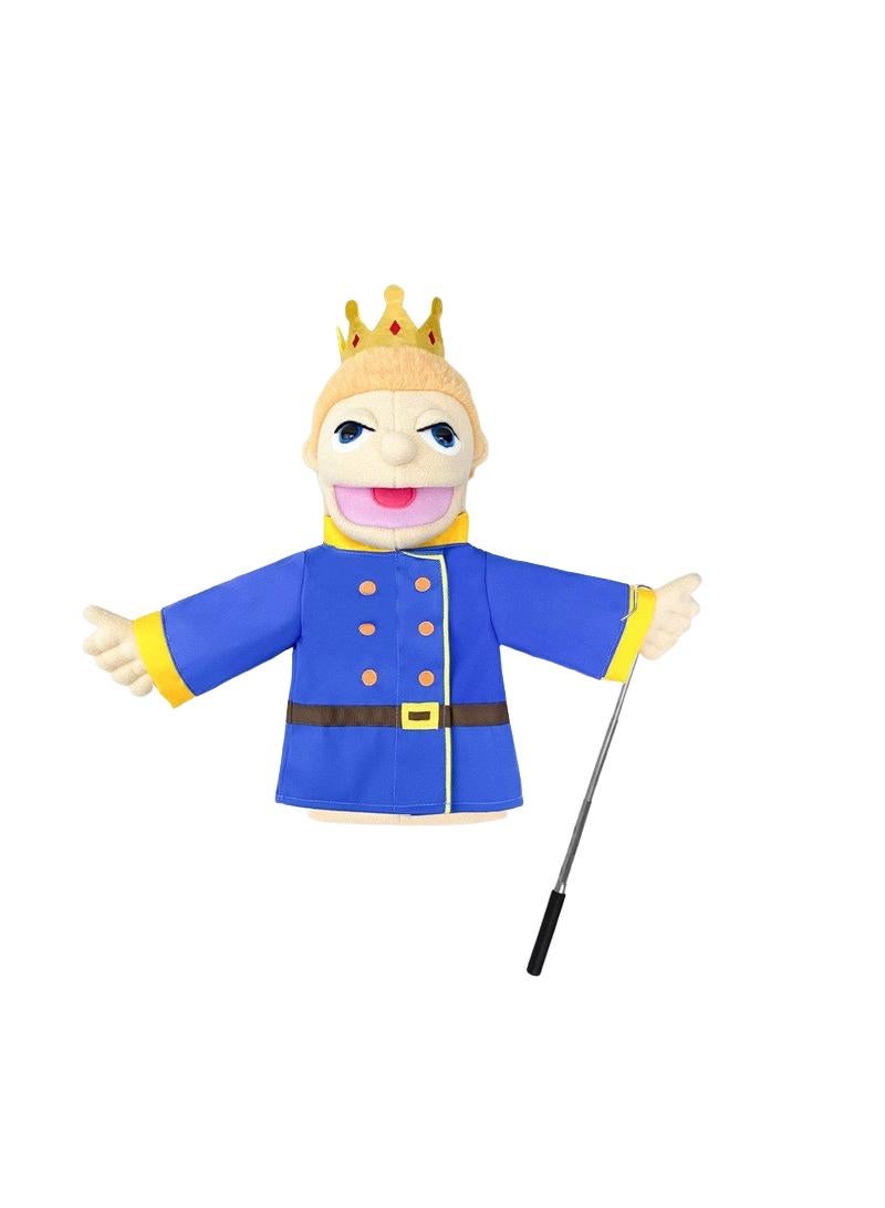 general 1 Pcs Prince Professional Figurine Role Playing Parent-Child Interaction Toy Family Companionship Plush Doll Figurine Toy Hand Puppet With Control Lever - Image 1