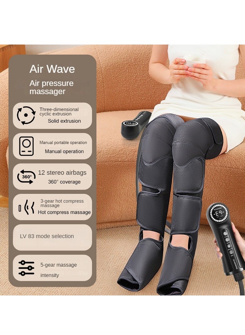 M MIAOYAN Leg massager with hot air compression massage function, suitable for feet and calves, helps blood circulation and muscle relaxation)  - Image 4