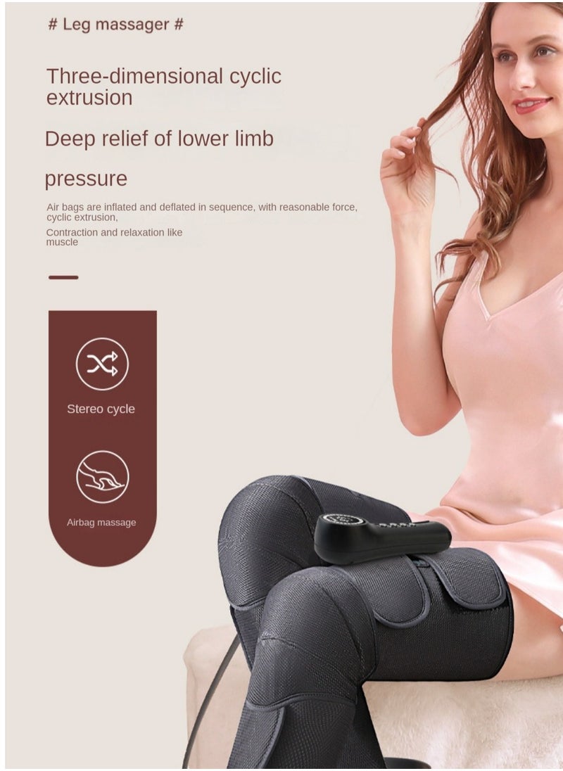 M MIAOYAN Leg massager with hot air compression massage function, suitable for feet and calves, helps blood circulation and muscle relaxation)  - Image 3
