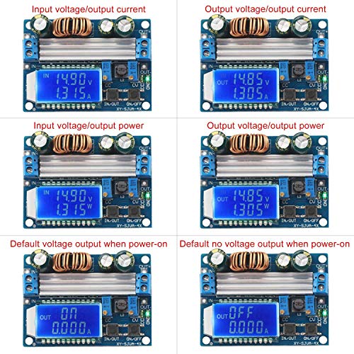 REES52 Buck Boost Converter Display, Buck-Boost Board DC 5.5-30V 12v to DC 0.5-30V 5v 24v Adjustable Constant Current Voltage Step UP Down Voltage Regulator 4A 35W Power Supply Module - Image 2