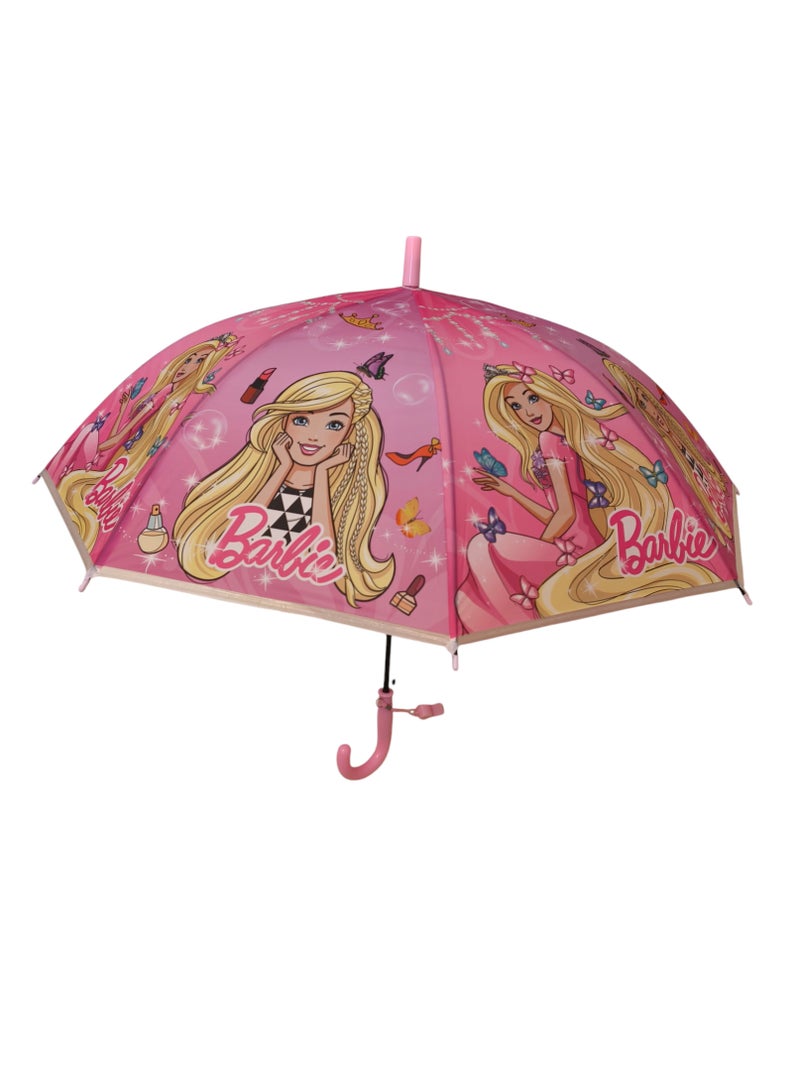 باربي مظلة قابلة للطي باللون الوردي للأطفال - Image 1