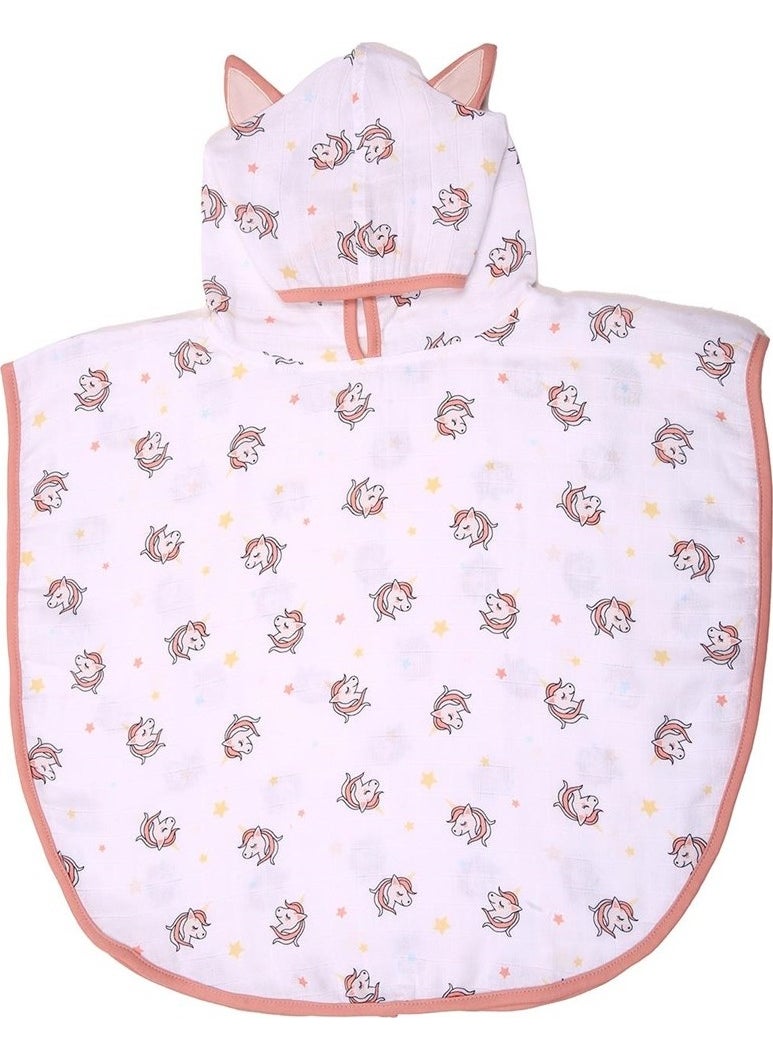 Miespiga Unicorn Baby Muslin Poncho  - Image 1