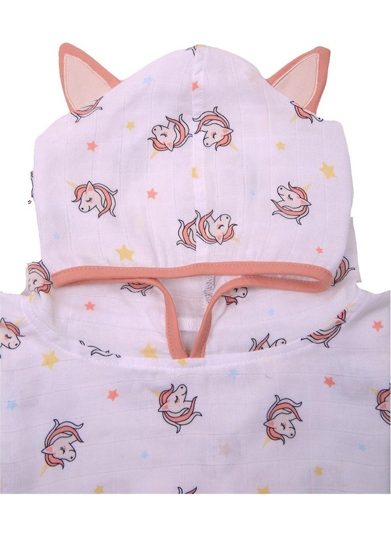 Miespiga Unicorn Baby Muslin Poncho  - Image 3