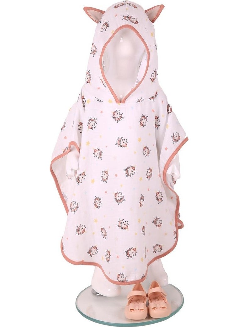Miespiga Unicorn Baby Muslin Poncho  - Image 4