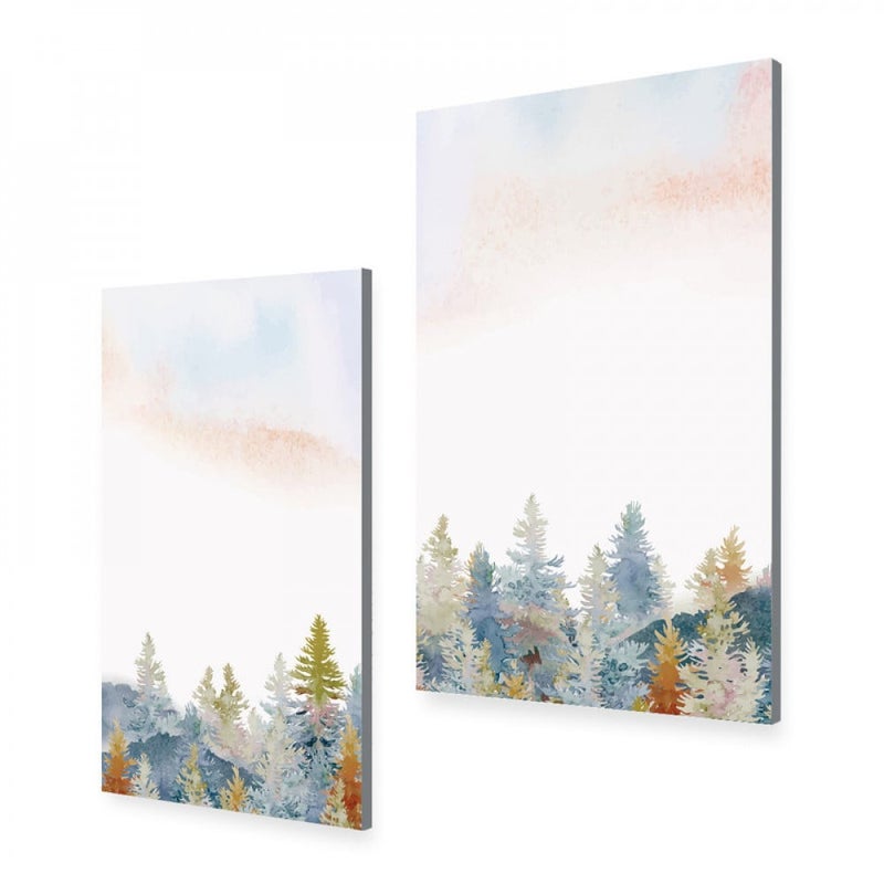 Marktna A double canvas painting with a modern design, total size 100 x 70 cm - Image 2