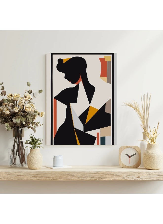 Walliv Abstract Women Canvas Art For Elegant Home Decor 50x75cm.  - Image 1