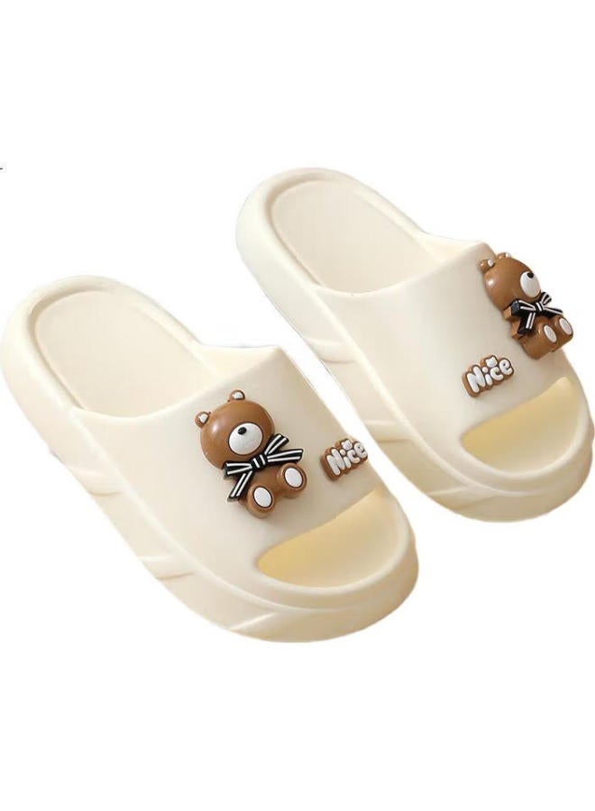 Cartelo Women'S Slippers Home Bathroom Slippers Indoor Outdoor Cool Slippers Bathing One-Word Slippers 1552 White 40-41 - Image 3
