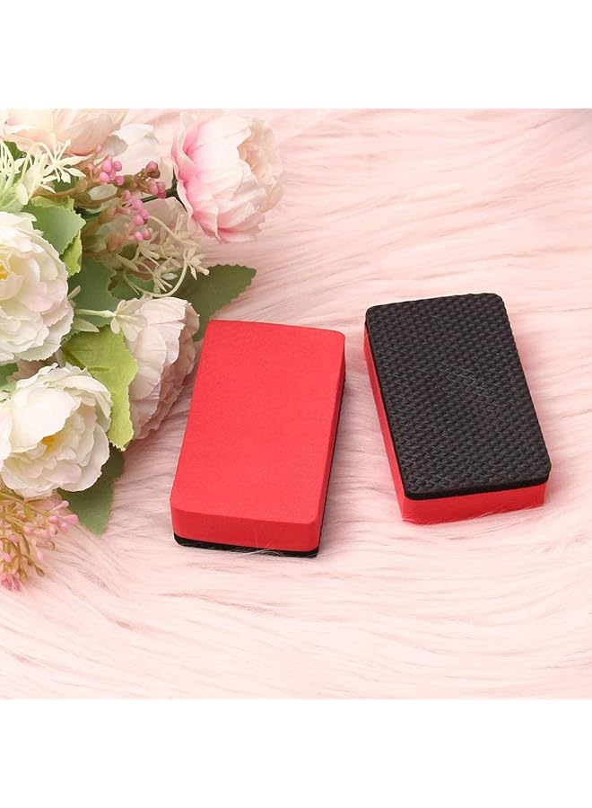 Excefore 2 Pack Magic Clay Sponge, 9 * 5.5 * 2.6 Cm Bar Car Pad Block Cleaning Eraser Wax Polish Pad Tool For Car And Home Use(Red And Black) Magic Clay Sponge Bar Car Pad Block Cleaning - Image 5