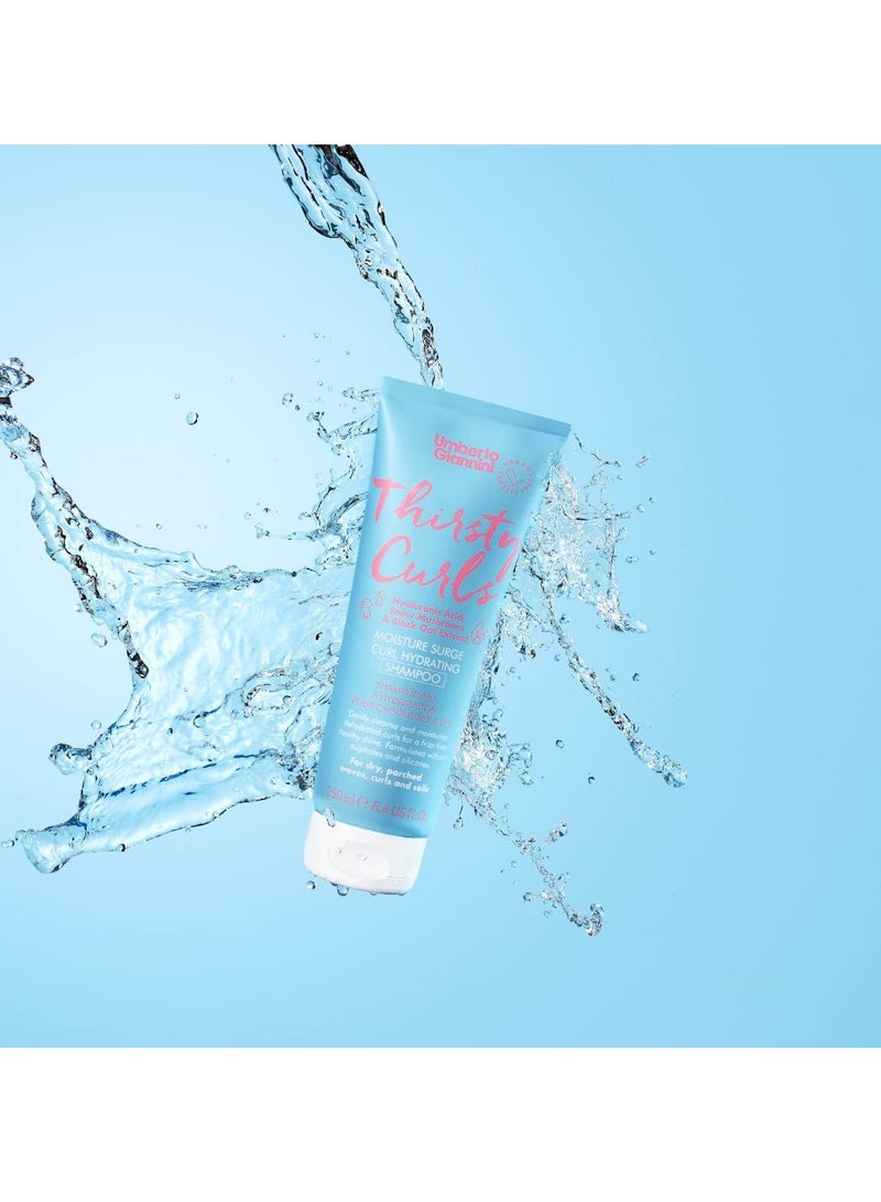 umberto Giannini Thirsty Curls Curl Hydrating Shampoo for Dry Dehydrated Curls 250ml - Image 2