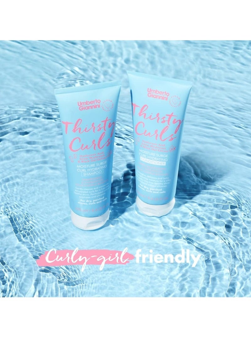umberto Giannini Thirsty Curls Curl Hydrating Shampoo for Dry Dehydrated Curls 250ml - Image 3