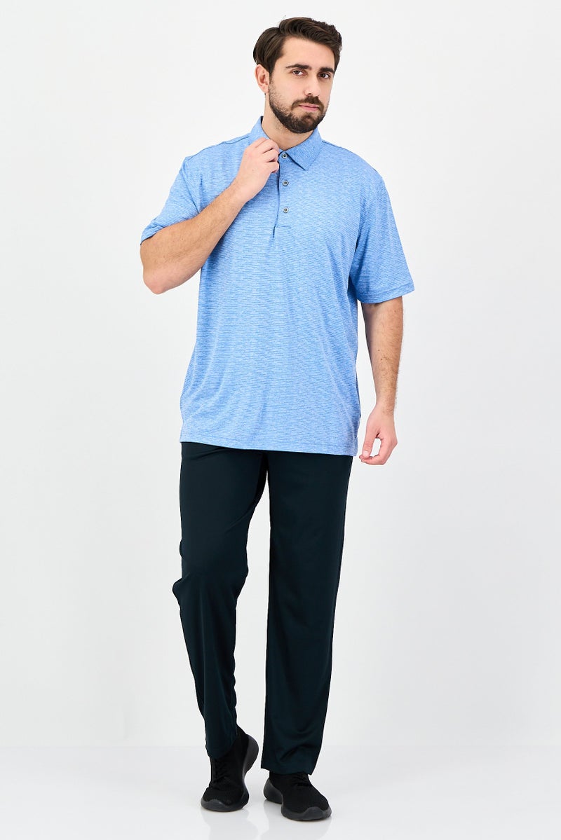 Greg Norman Men Sportswear Fit Short Sleeve Outdoor Polo Shirt, Blue - Image 4