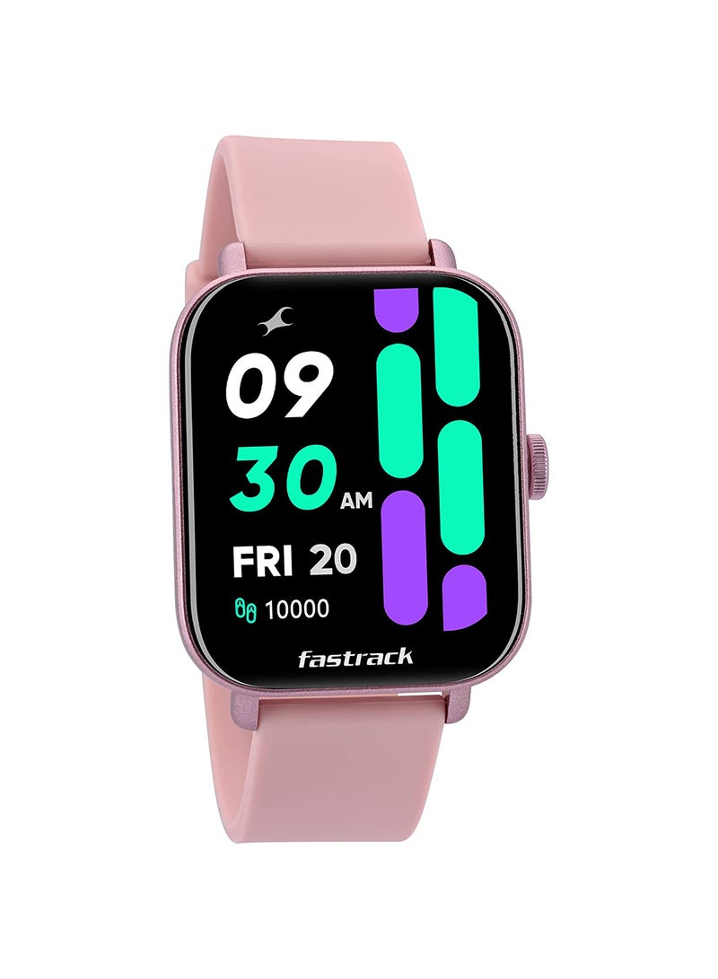 Fastrack Reflex VOX 2.0 Smart Watch|BT Calling|1.8" (4.6 cm) HD Display|Music Storage|TWS Connect|AI Voice|50+ Sports Modes|100+ Watchfaces|BP Monitor|SpO2|Sleep Tracker|Fast Charge|Pink Pink - Image 1