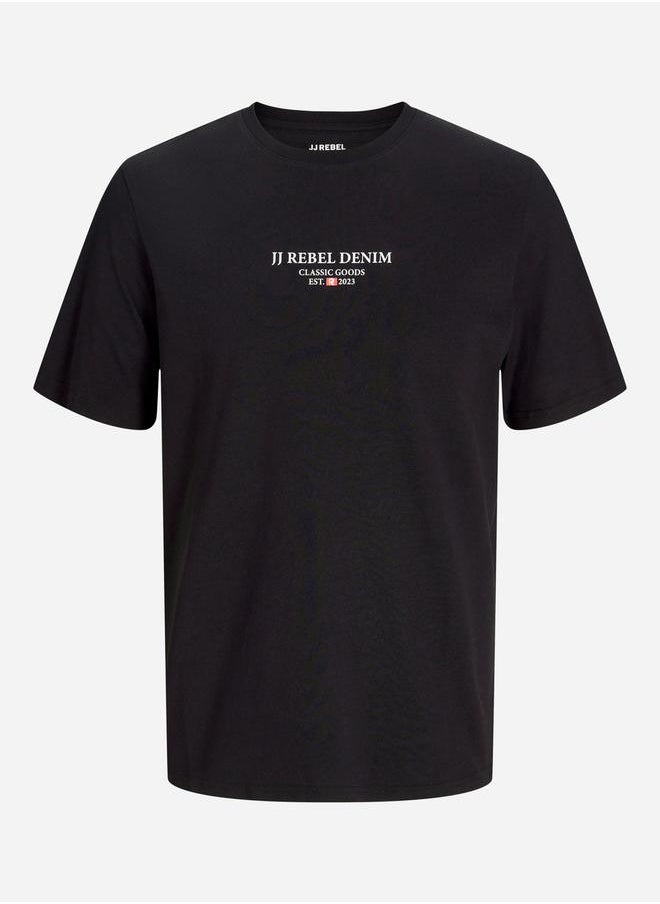 JJ Rebel by Jack & Jones JREBJEANS REBEL PRINT TEE SS ONECK SN 