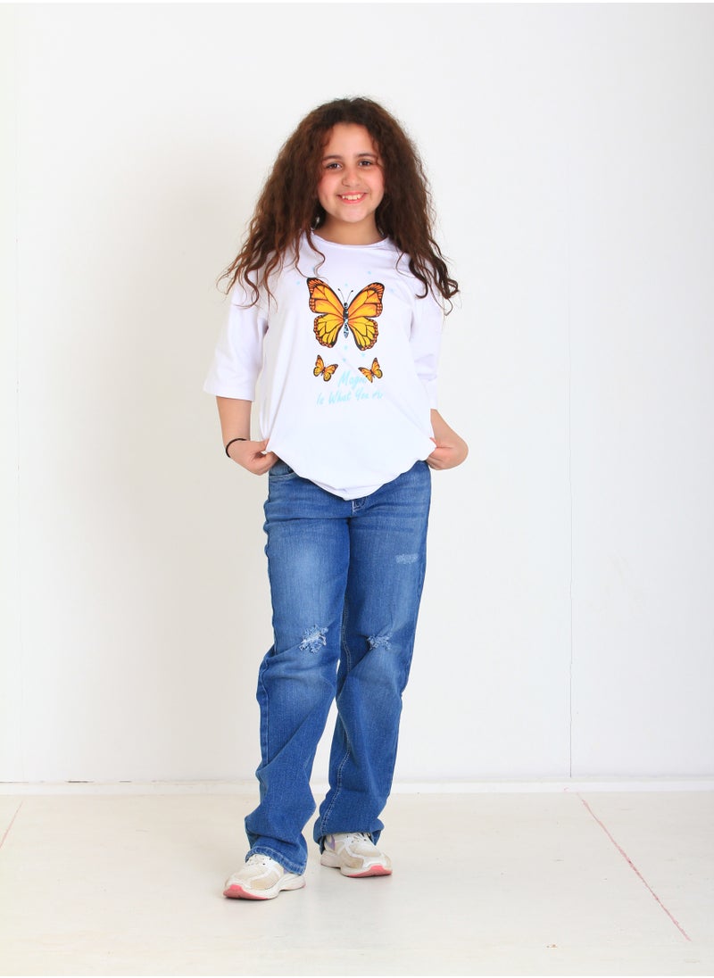 giggles تي شيرت بناتي مقاس كبير  - Image 1