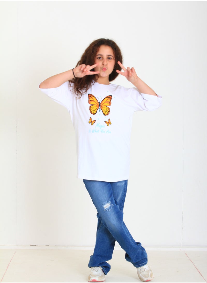 giggles تي شيرت بناتي مقاس كبير  - Image 2