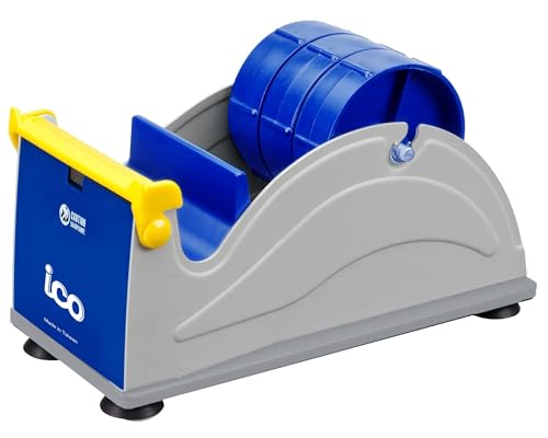 ICO by Excell Triple Premium Extra Wide Metal Multi-Rolls Desktop Tape Dispenser, ET-13371, 3 inch Wide, 3 inch Core - Image 1