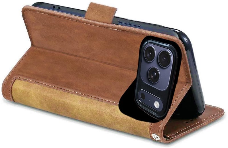 Excelsior Flip Cover Compatible with Apple iPhone 17 Pro Max | Premium PU Leather | 360 Degree Protection (Coffee) - Image 3
