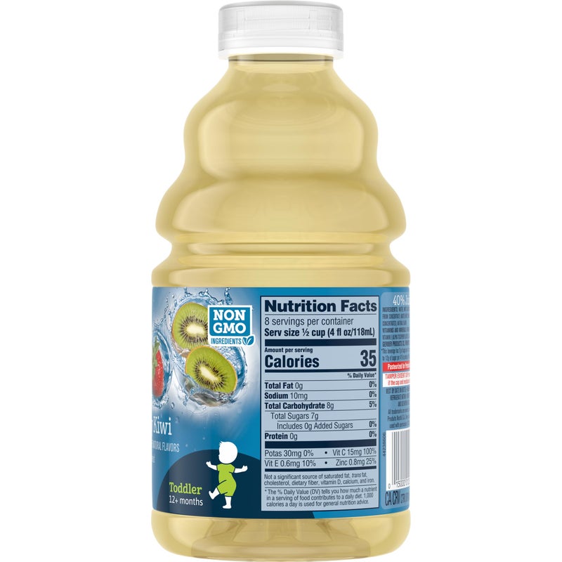 Gerber Water & Fruit Toddler Juice Blend, Strawberry Kiwi, 32 Ounce Bottles (Pack of 6) - Image 2