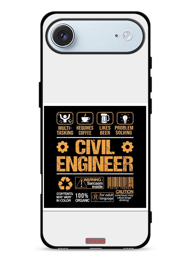 Tolwak Apple iPhone Air Protective Case Cover Civil Engineer Sticker - Image 1