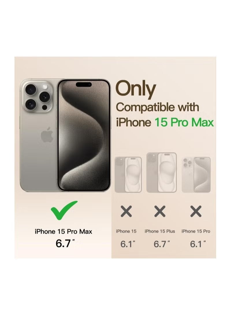 Electroplated Case for iPhone 15 Pro Max 6.7-Inch, Camera Lens Full Protection, Compatible with MagSafe Wireless Charging, Shockproof Soft TPU Phone Cover (Gold)  - Image 2