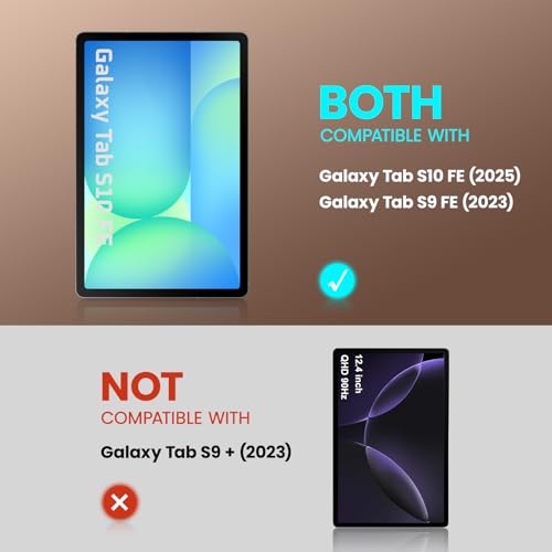 SUPCASE for Samsung Galaxy Tab S9 FE 10.9 inch Case with Stand (Unicorn Beetle Pro), [Built-in Screen Protector & S Pen Holder] Full-Body Heavy Duty Rugged Tablet Cover for Tab S9 FE 2025, Black - Image 2