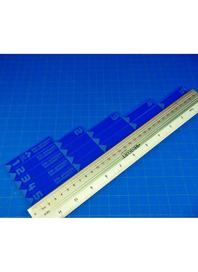 LITKO Sw: Armada Multi Range Movement Ruler Set Fluorescent Blue (5)  - Image 3