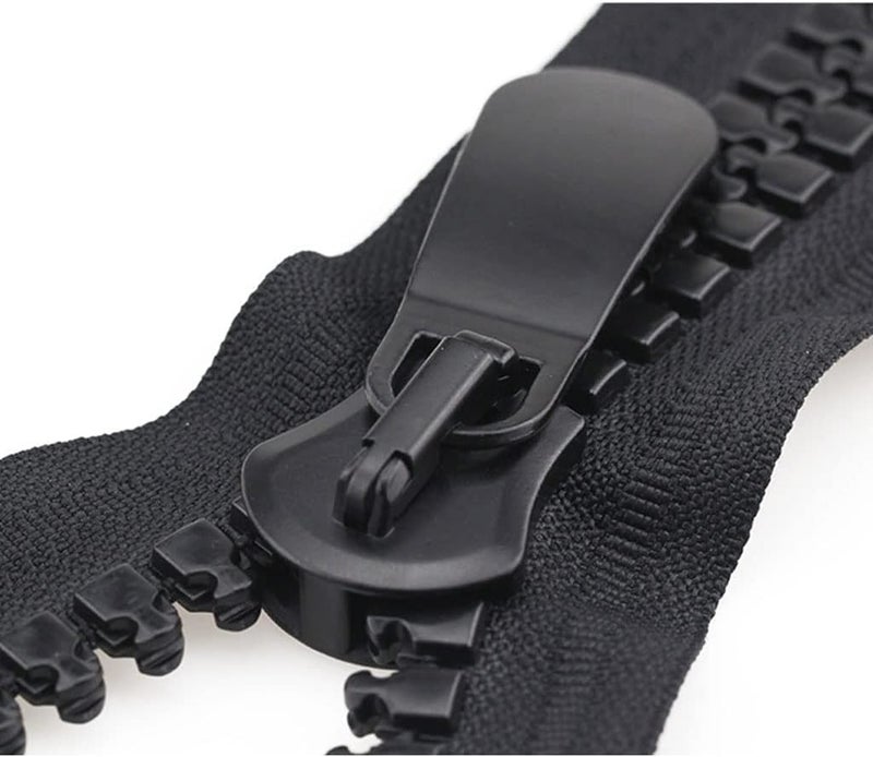 Zips for Sewing， Zippers,20 Black Zipper with Sliders,70cm-100cm Super Large Resin for Parka Down Jacket Coat Tent DIY Sewing,1pcs(85cm) - Image 5