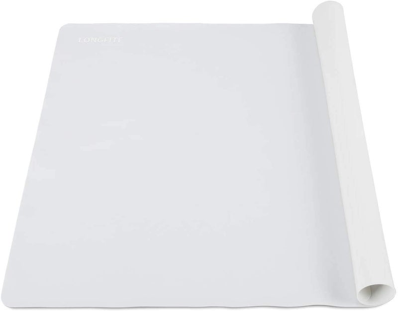 LONGFITE 24x20 60x50cm Extra Large Silicone Pastry Baking Mat Multipurpose Table Countertop Protector Placemats Nonstick Nonskid and Heat Resistant Extra Large Grey