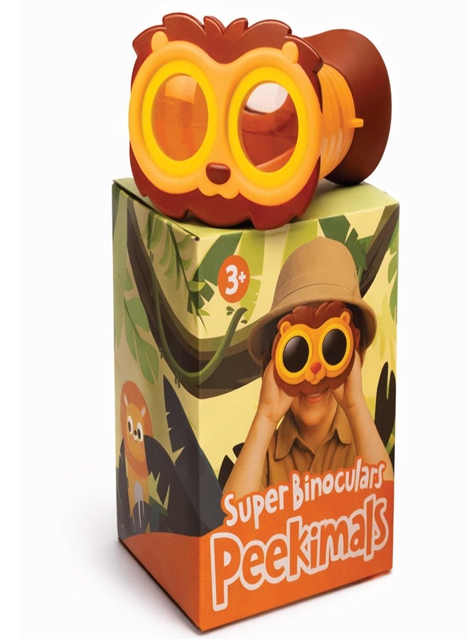 Goliath Peekimals Kids Binoculars - Lion Roar | Animal-Themed Toddler Binoculars for Outdoor Exploration | Toddler Camping | Lightweight & Durable | Designed for Ages 3+ - Image 1